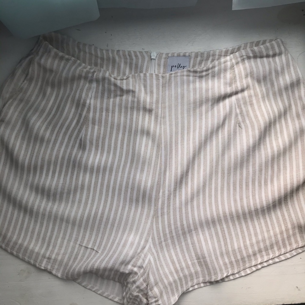 Breathable Cotton Pinstripe Shorts